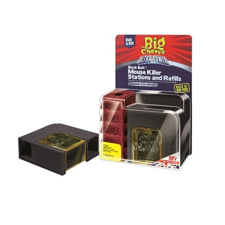Big Cheese Ultra Power Block Bait2 Mouse Killer Station
