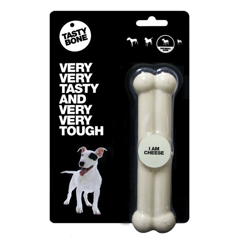 BFP Tasty Bone Cheese Small Dog Treat Toy