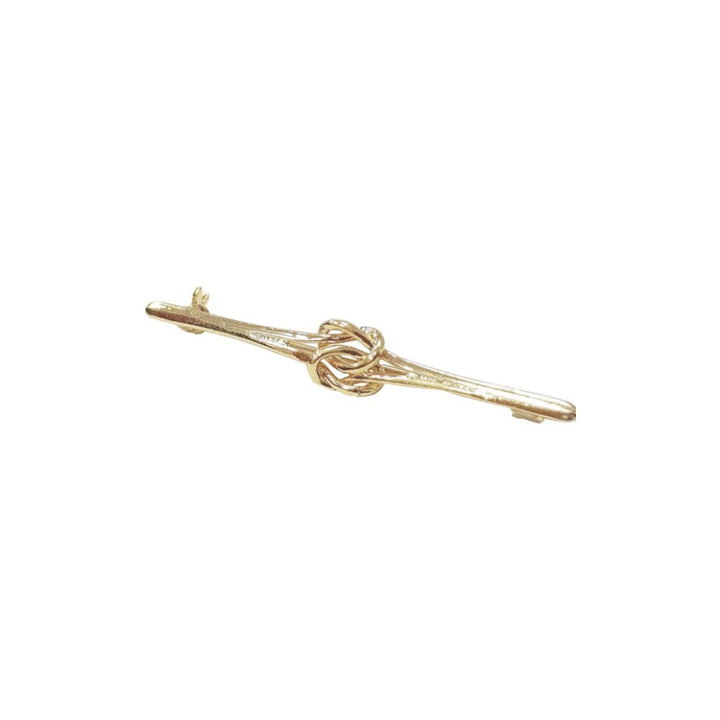 The Equetech Knot Stock Pin in Gold#Gold