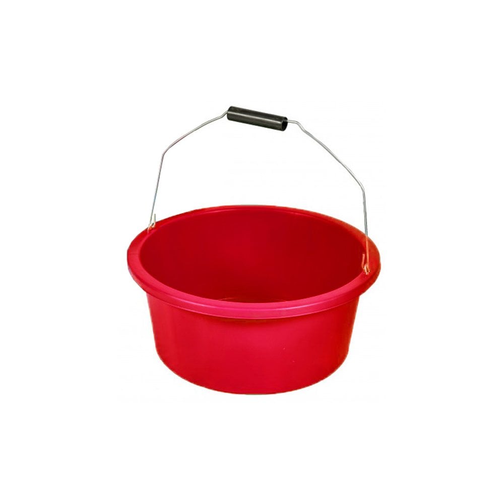 The Feed Bucket For Horses and Ponies in Red#Red