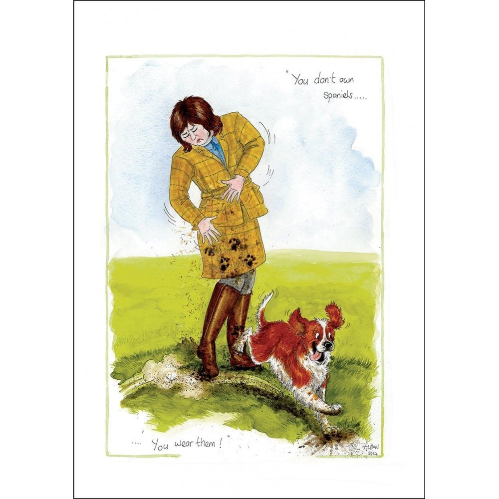 Splimple "You Don’T Own Spaniels" Greetings Card