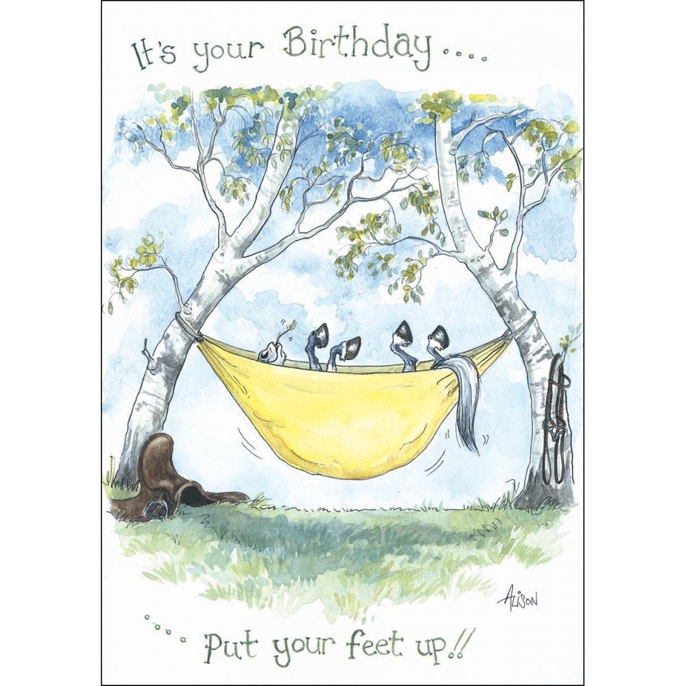 Splimple "Put Your Feet Up" Greetings Card