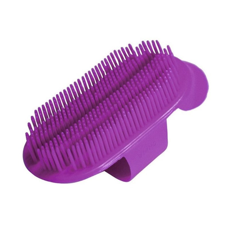 The Roma Plastic Sarvis Curry Comb For Horses and Ponies in Purple#Purple