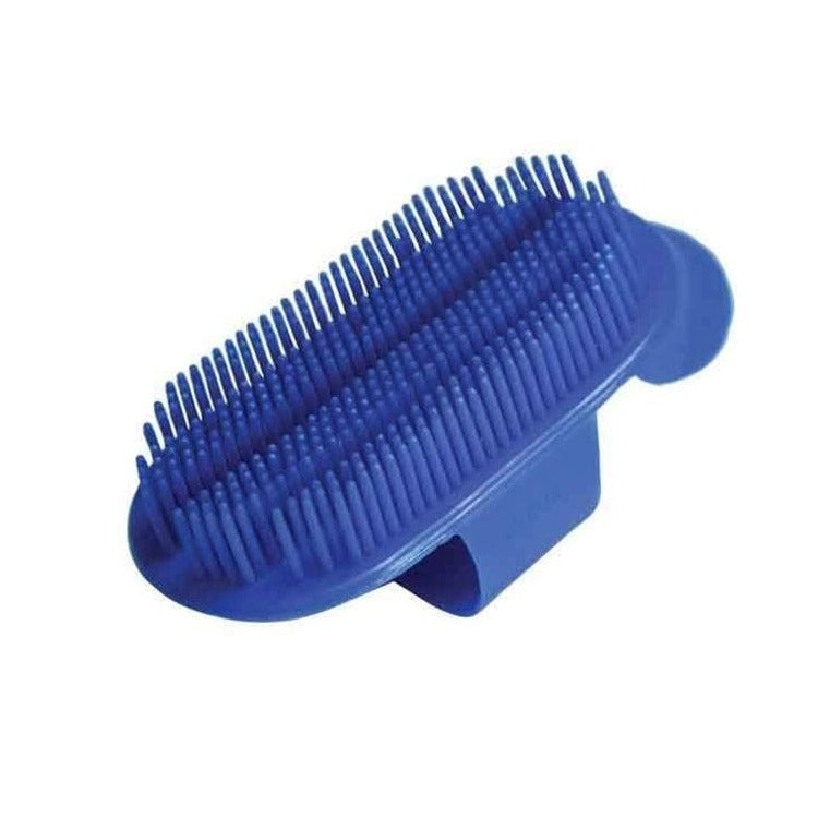 The Roma Plastic Sarvis Curry Comb For Horses and Ponies in Blue#Blue