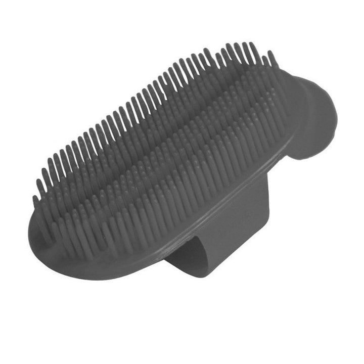 The Roma Plastic Sarvis Curry Comb For Horses and Ponies in Black#Black