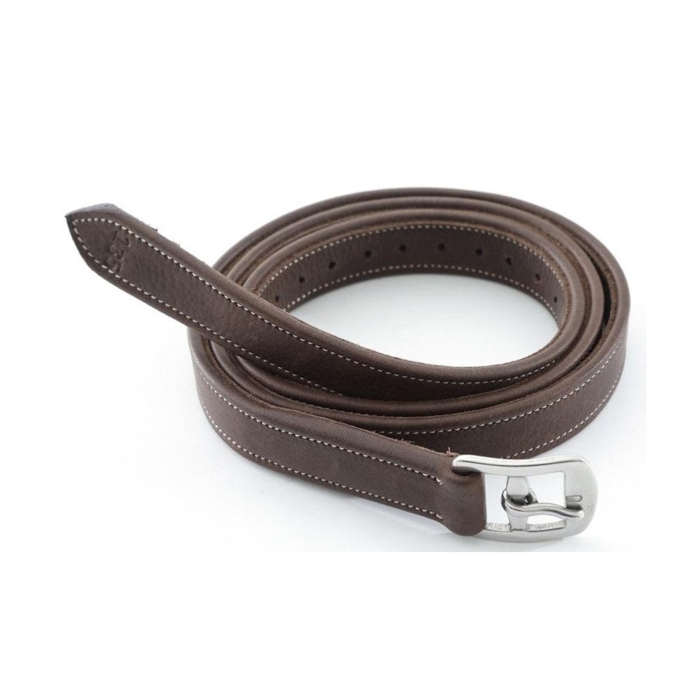 The Premier Equine German Anilline Stirrup Leathers in Brown#Brown