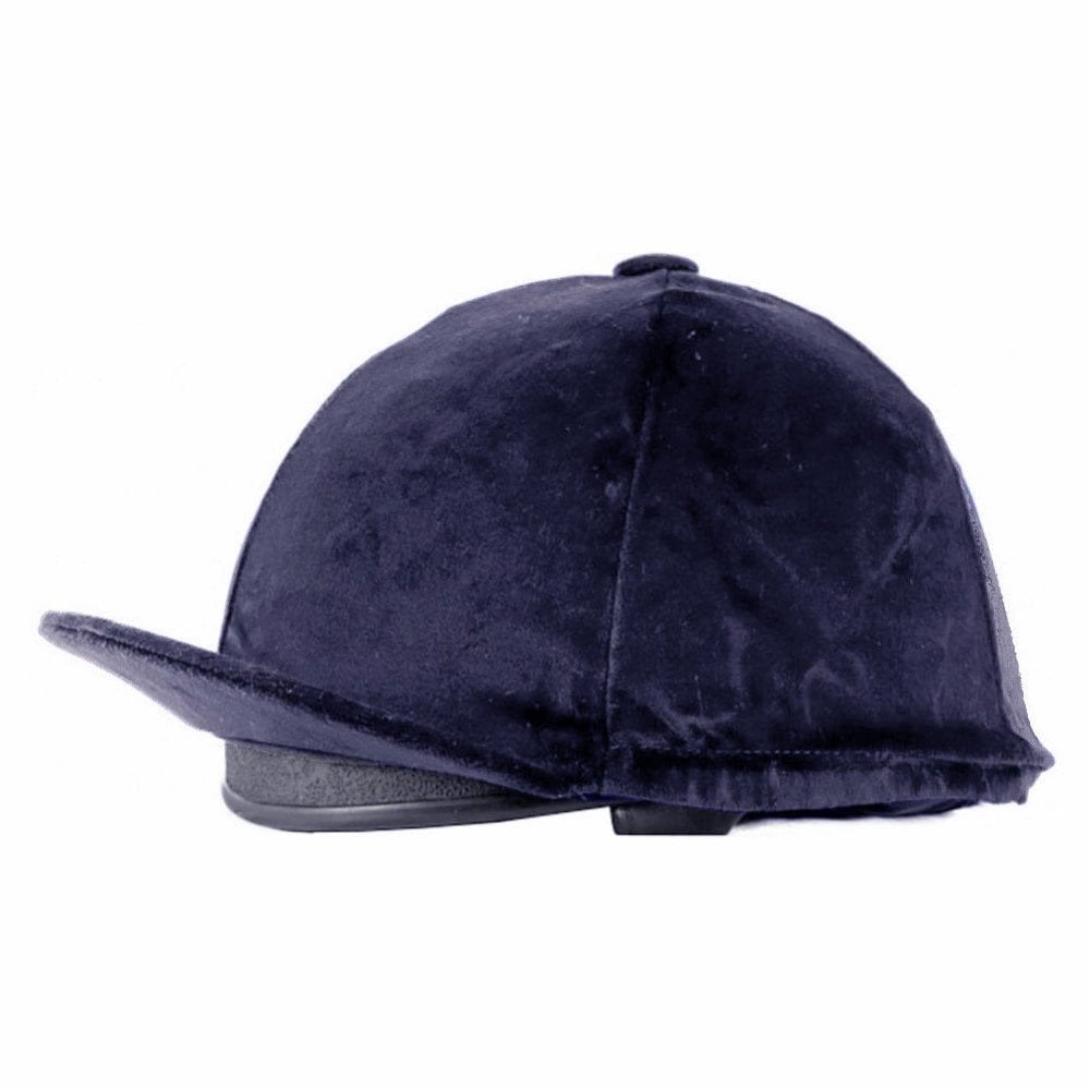 The RaceSafe Velvet Hat Cover in Navy#Navy