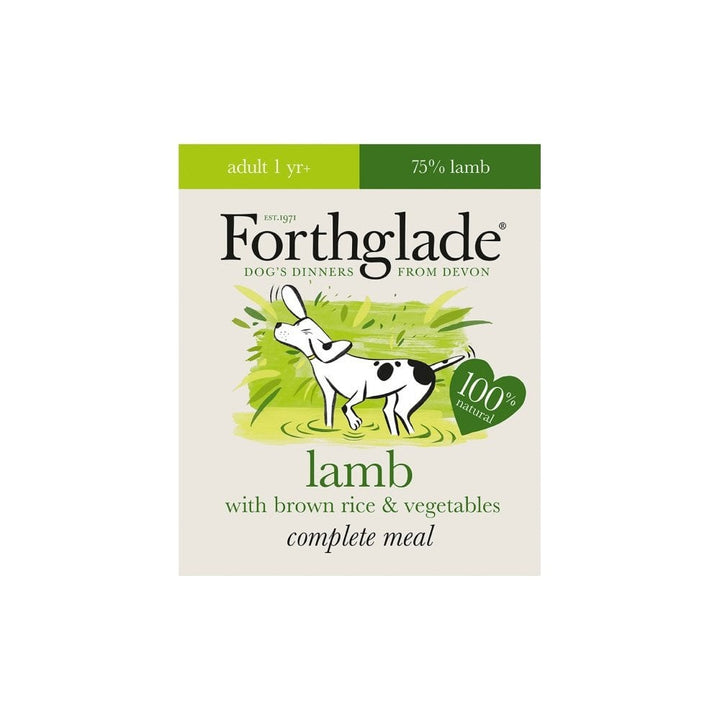 Forthglade Complete Lamb, Brown Rice & Veg Wet Dog Food 395g