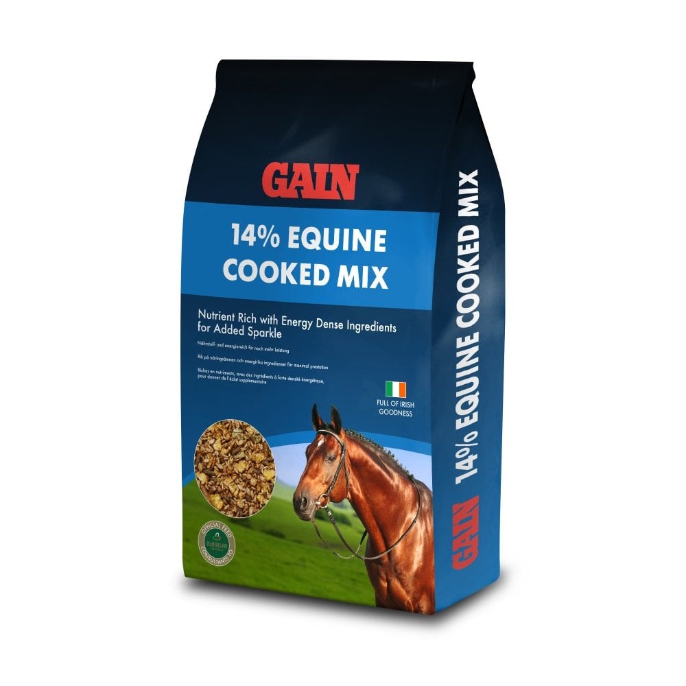 Gain Equine Cooked Mix 14% For Horses and Ponies 20kg