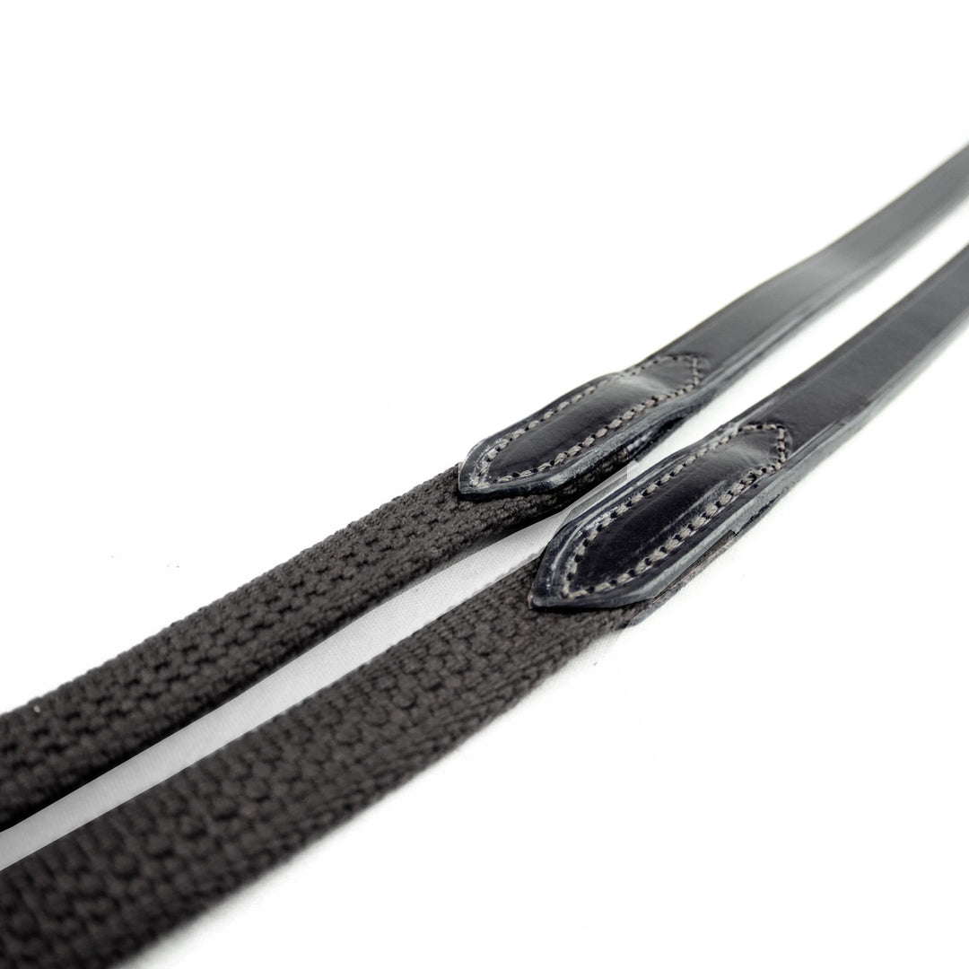 The Ascot Continental Web Reins in Black#Black