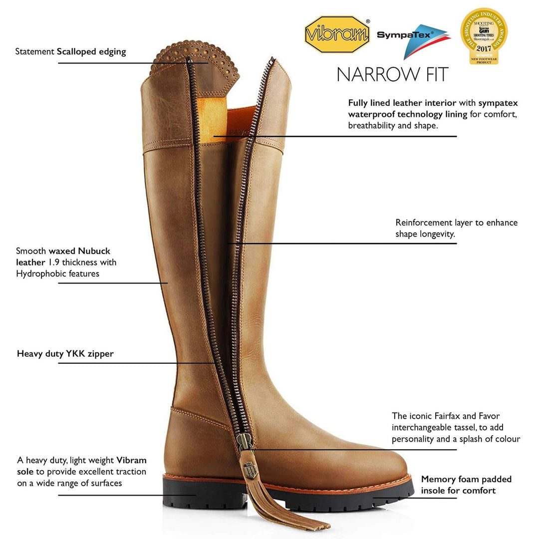 Fairfax & Favor Ladies Narrow Fit Explorer Boots