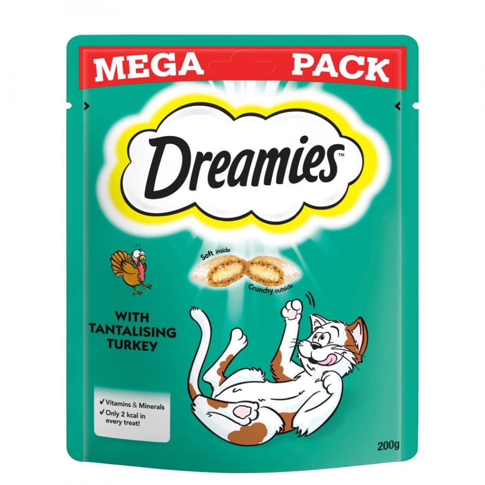 Dreamies Cat Treats with Turkey Mega Pack 200g