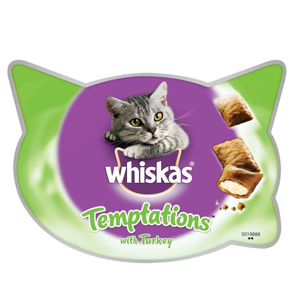 Whiskas Temptations Cat Treats with Turkey 60g