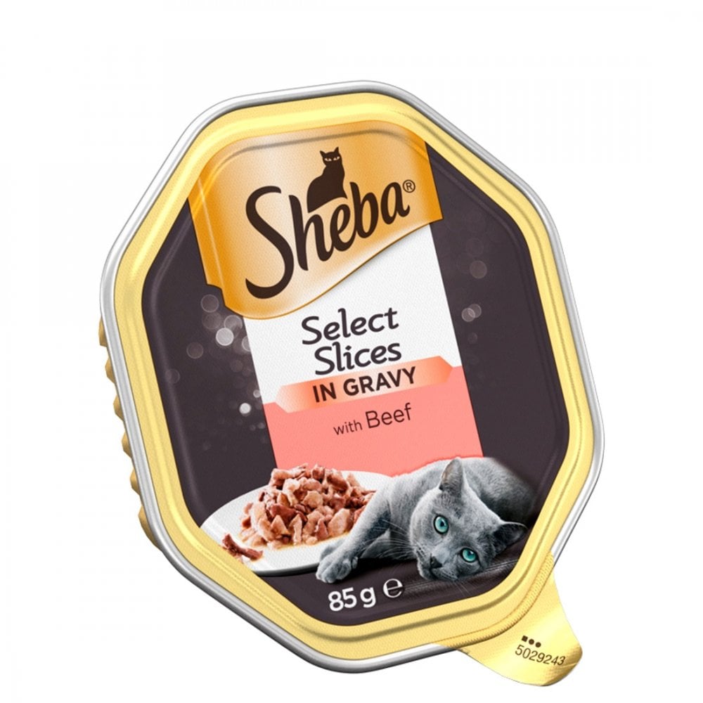 Sheba Select Slices Wet Cat Food with Beef in Gravy Multipack