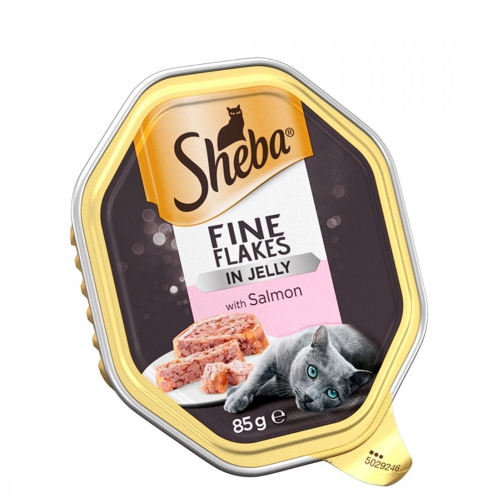 Sheba Fine Flakes Wet Cat Food with Salmon in Jelly Multipack