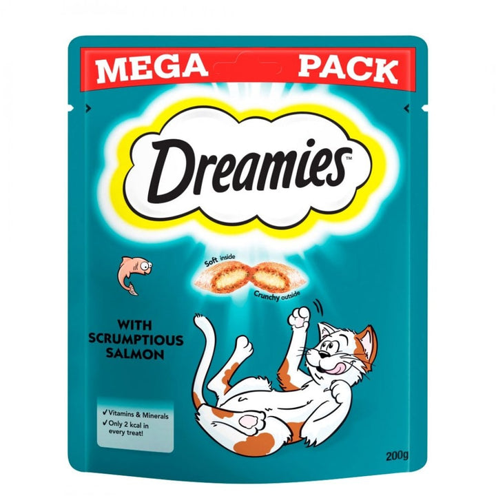 Dreamies Cat Treats with Salmon Mega Pack 200g