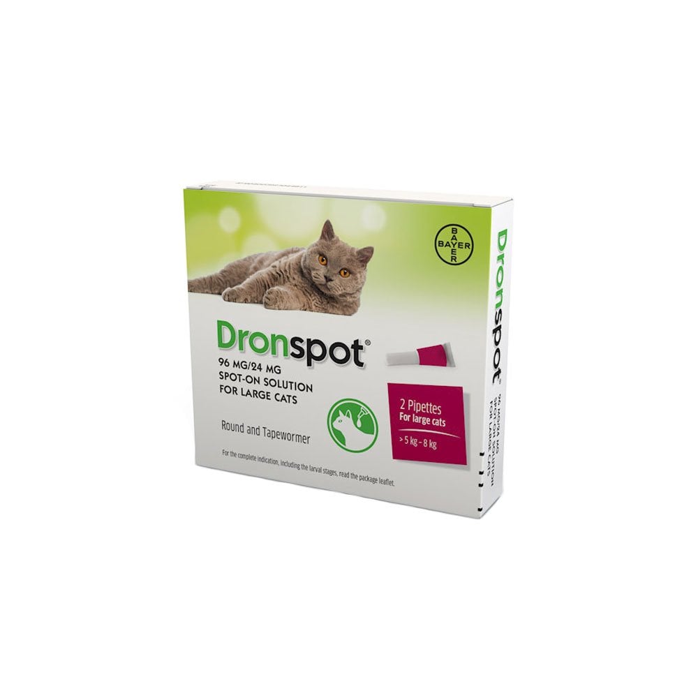 Dronspot Spot On Wormer Large Cat 2 Pack 2 Pack