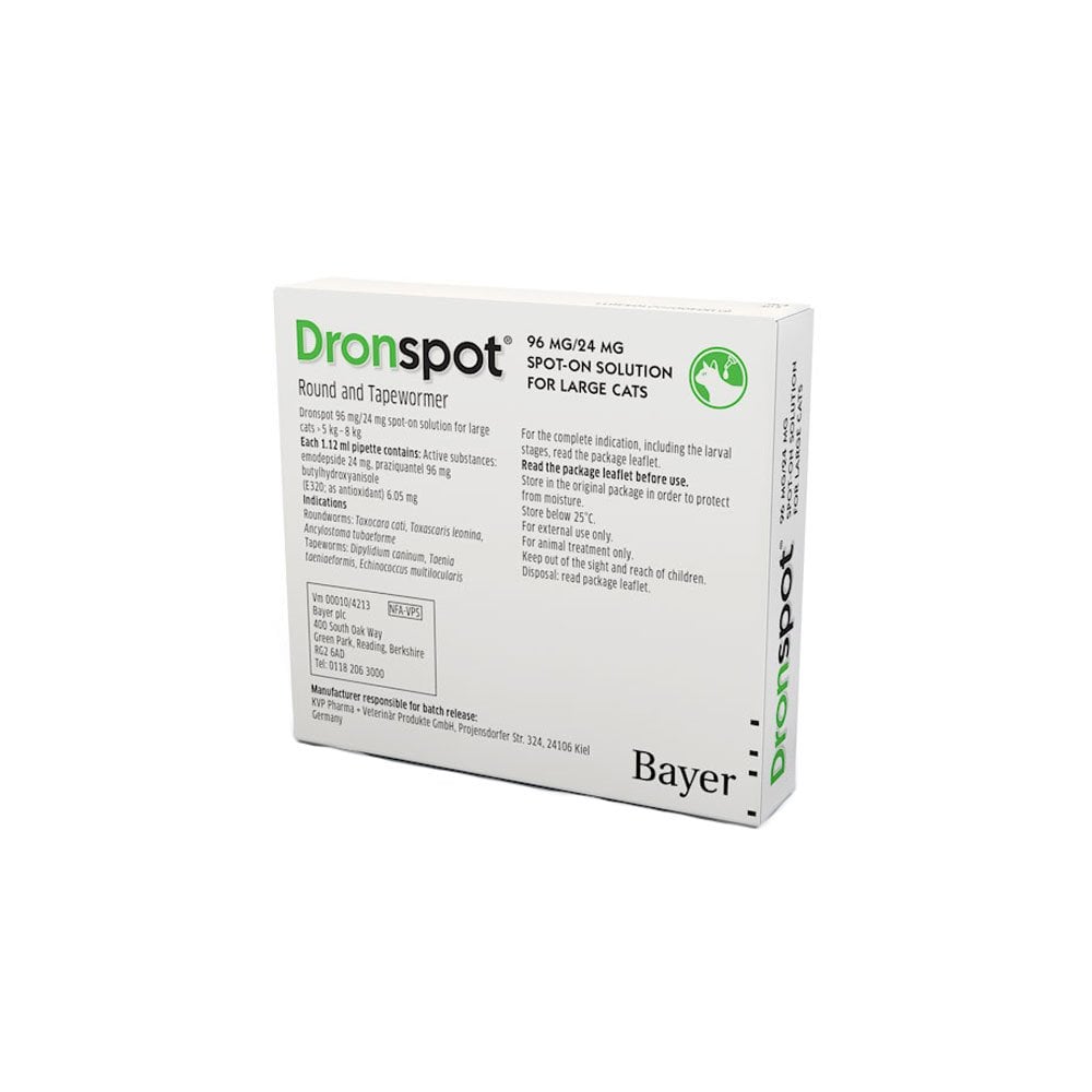 Dronspot Spot On Wormer Large Cat 2 Pack