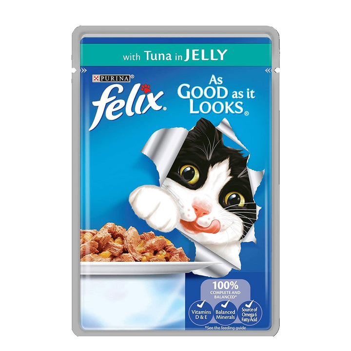 Felix As Good As It Looks with Tuna in Jelly (20x100g Pouches)