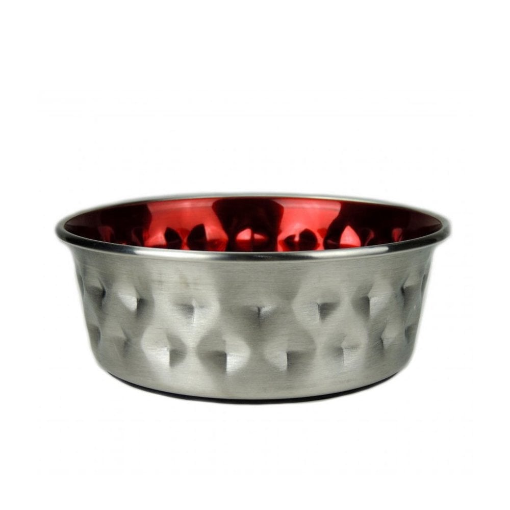 The Classic Durapet Deluxe Pet Bowl in Red#Red