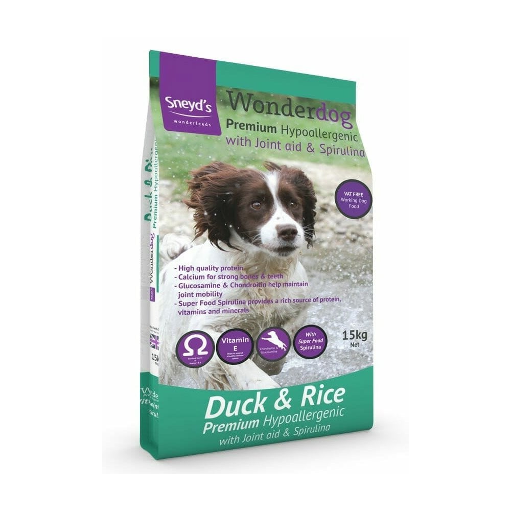 Wonderdog Premium Hypoallergenic Dog Food with Duck & Rice 15kg