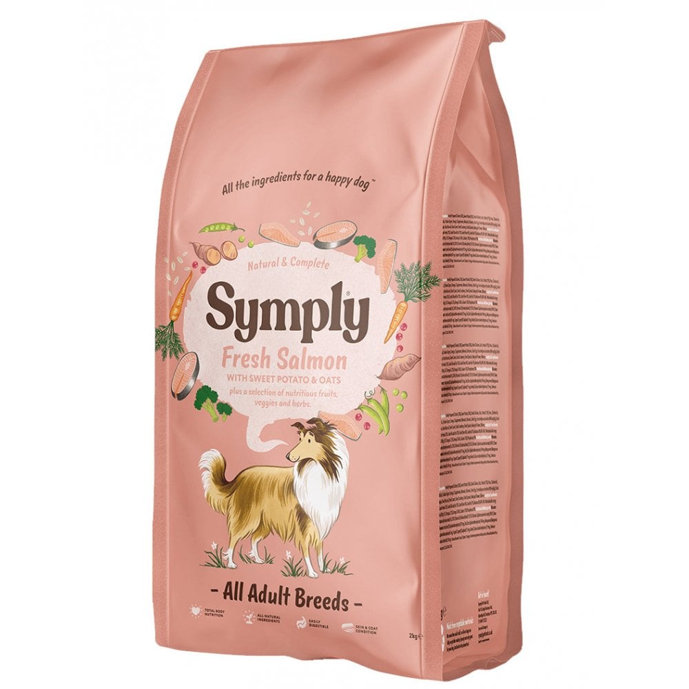 Symply Adult Dry Dog Food with Fresh Salmon & Sweet Potato 2kg