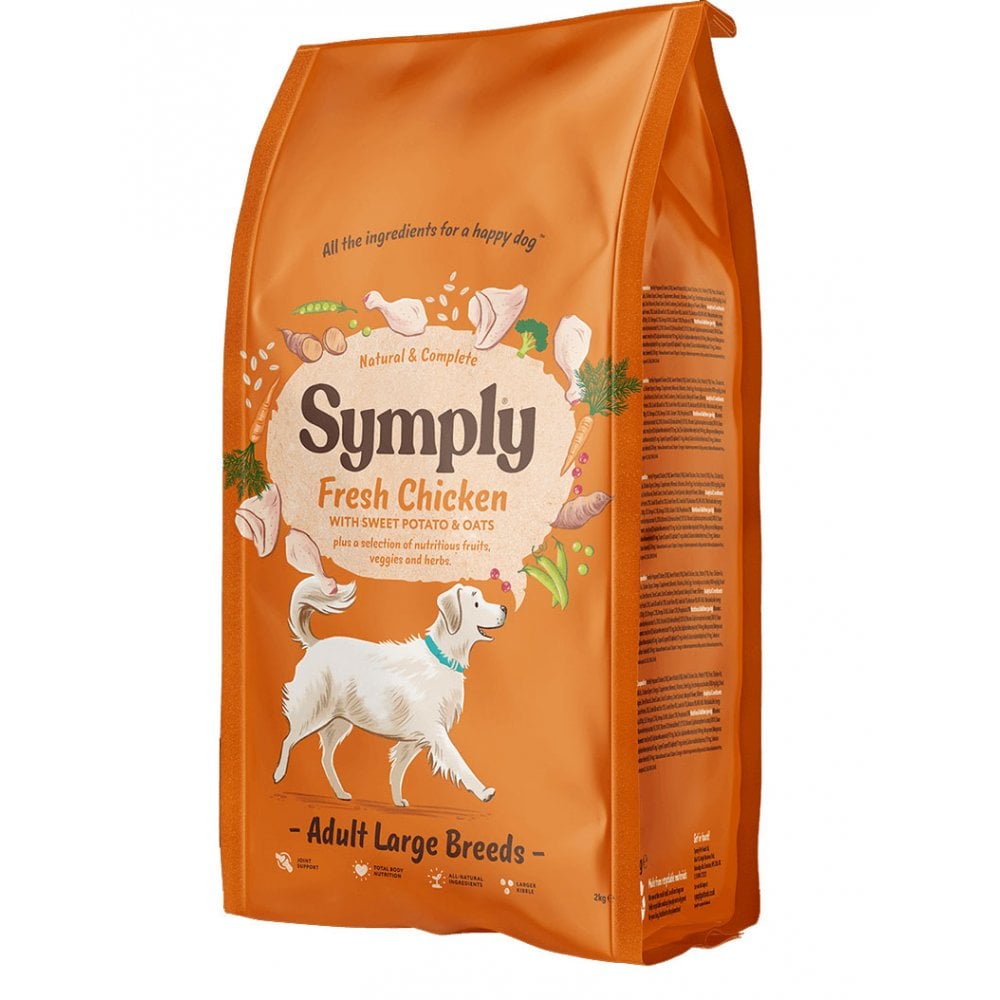 Symply Large Breed Adult Dry Dog Food with Chicken & Sweet Potato 12kg