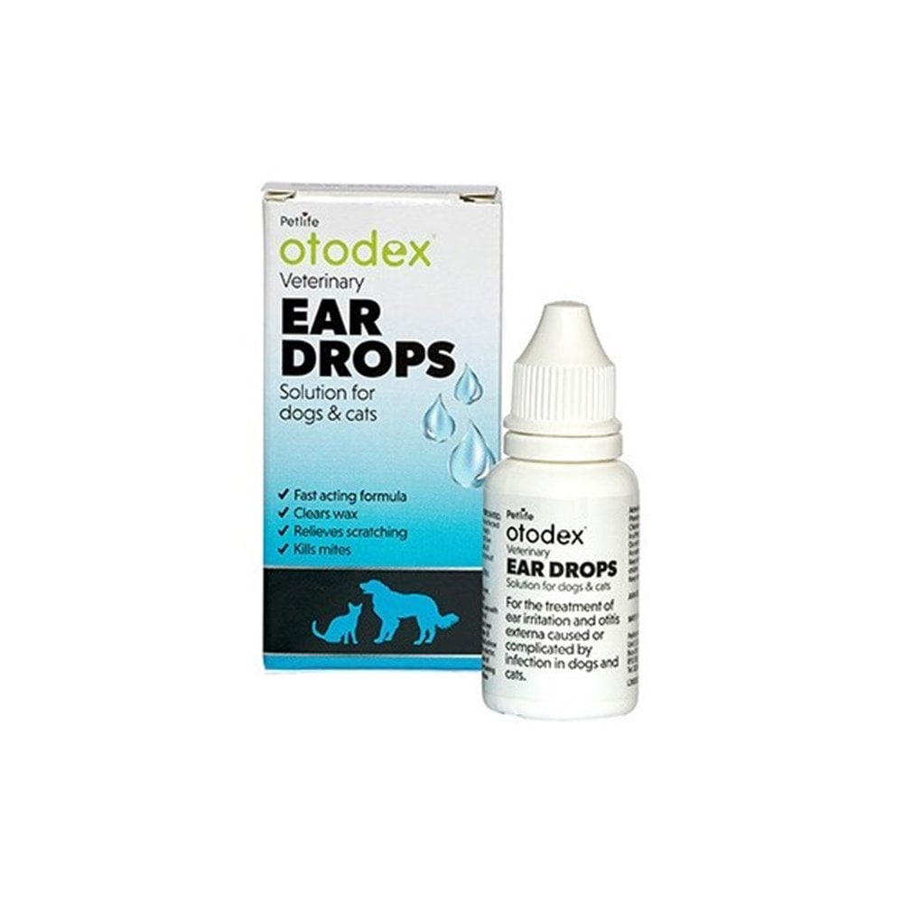 Petlife Otodex Veterinary Ear Drops for Cats & Dogs