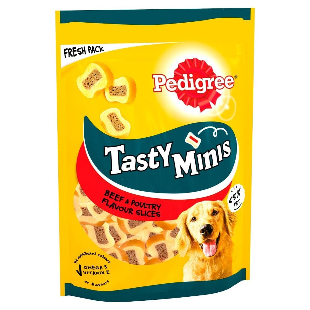 Pedigree Tasty Minis Chewy Slices Dog Treats 155g