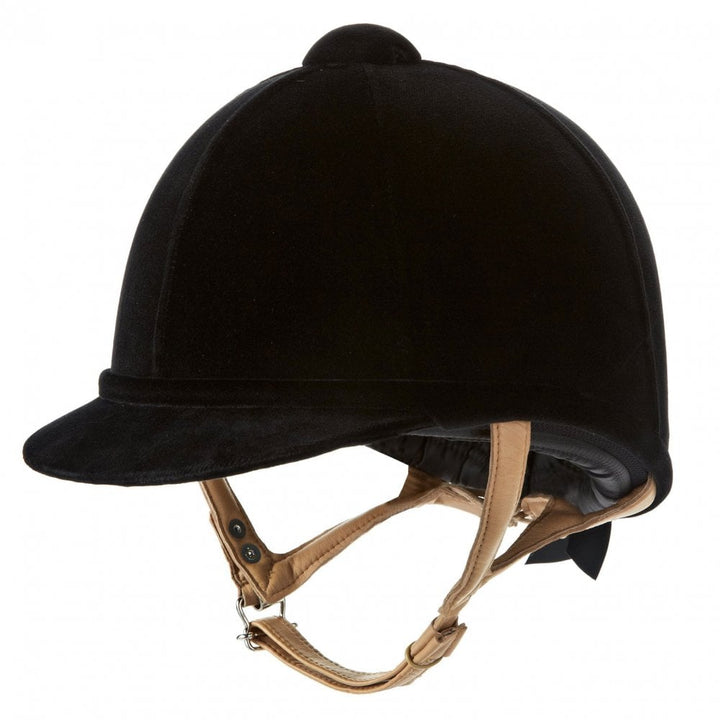 The Charles Owen Fian Velvet Riding Hat in Black#Black