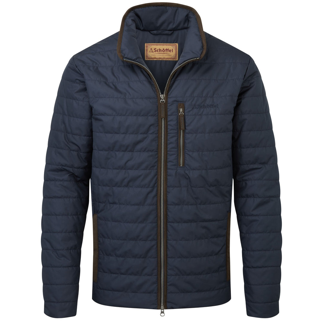 The Schoffel Mens Carron Padded Jacket in Navy#Navy