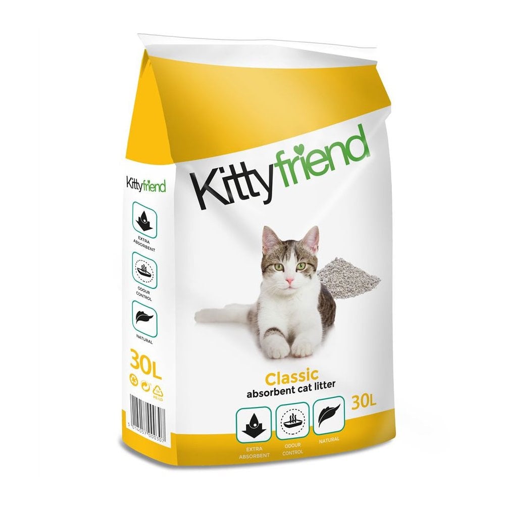 Kitty Friend Classic Non-Clumping Cat Litter 30L