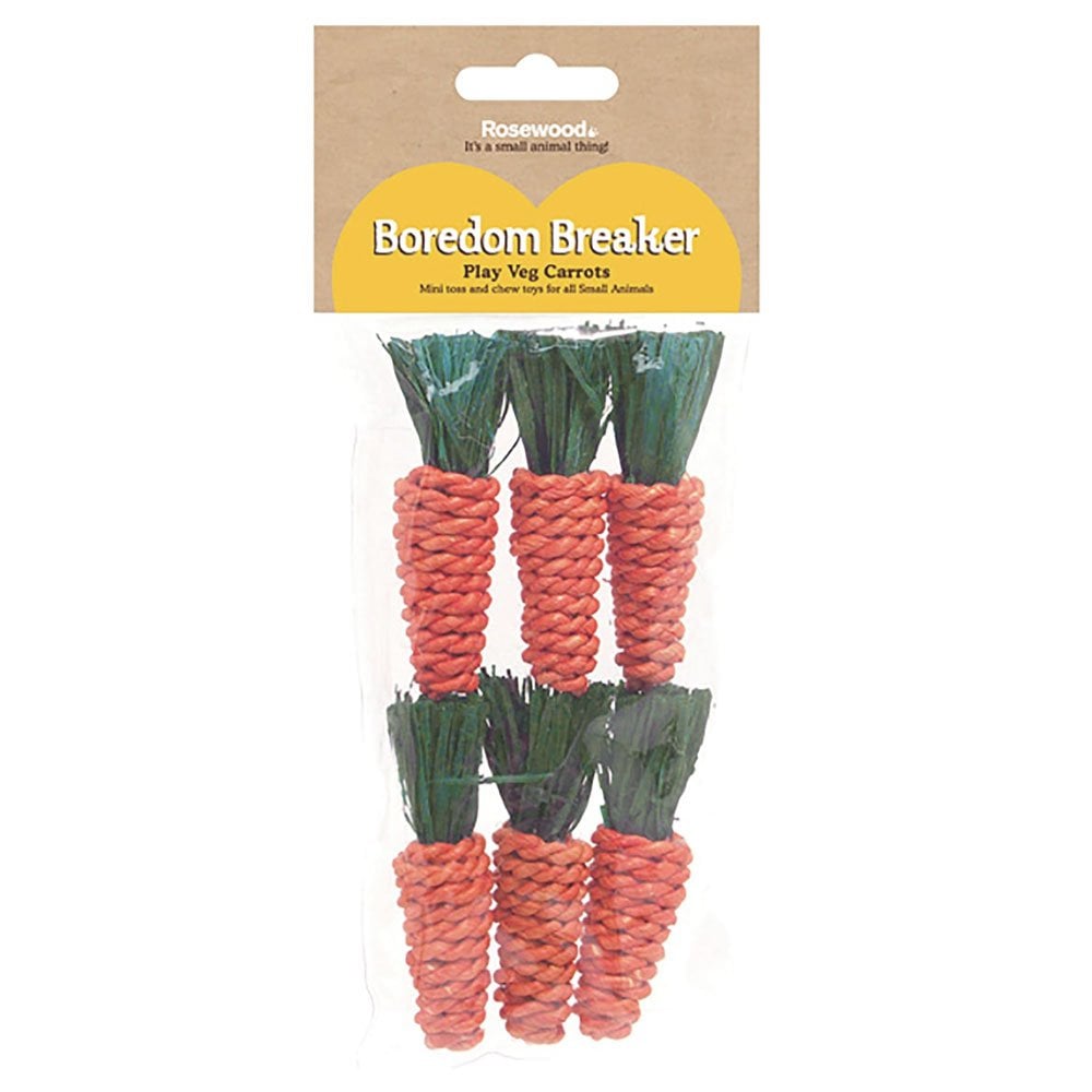 Boredom Breaker Mini Sisal Carrots for Small Pets