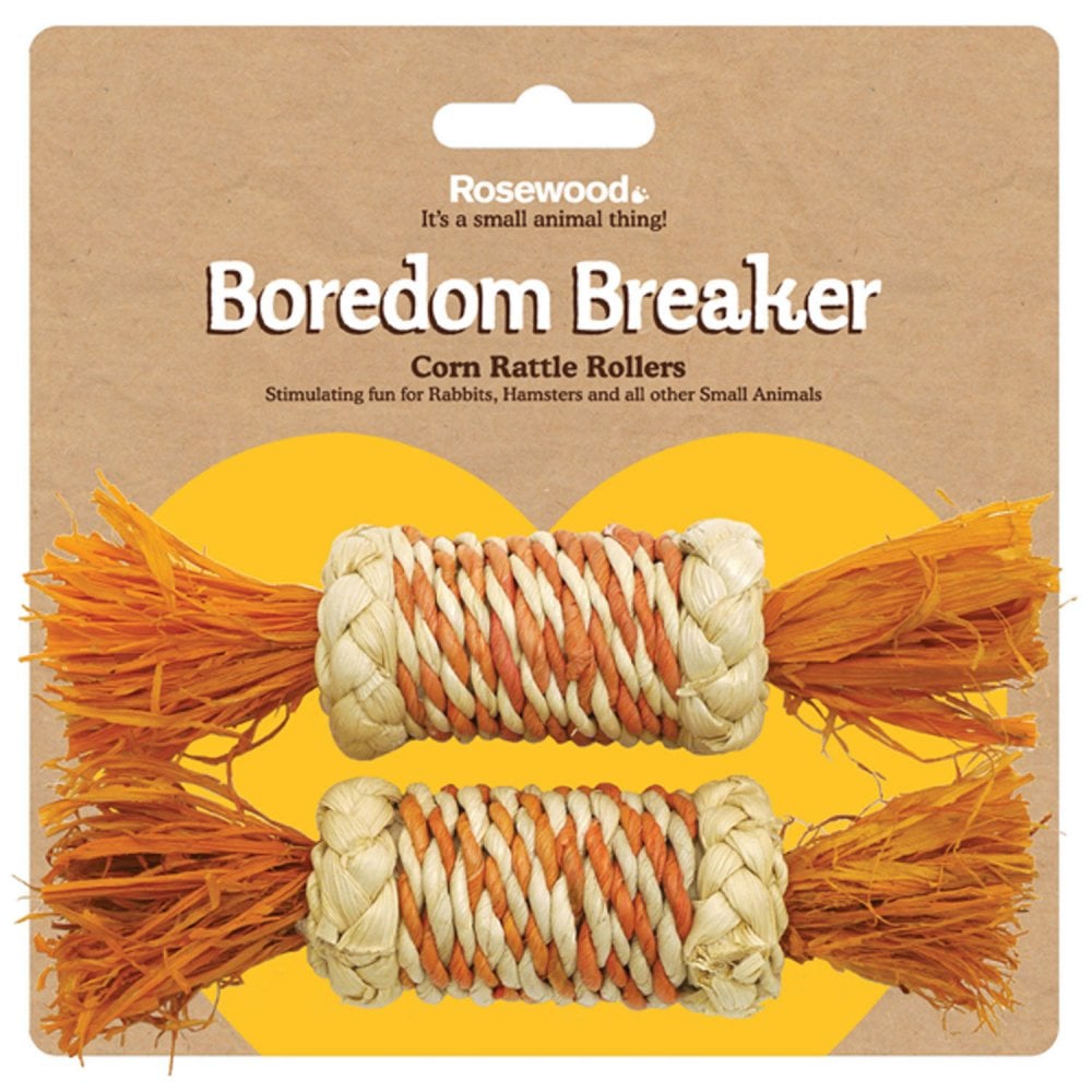 Boredom Breaker Corn Rattle Rollers for Small Pets