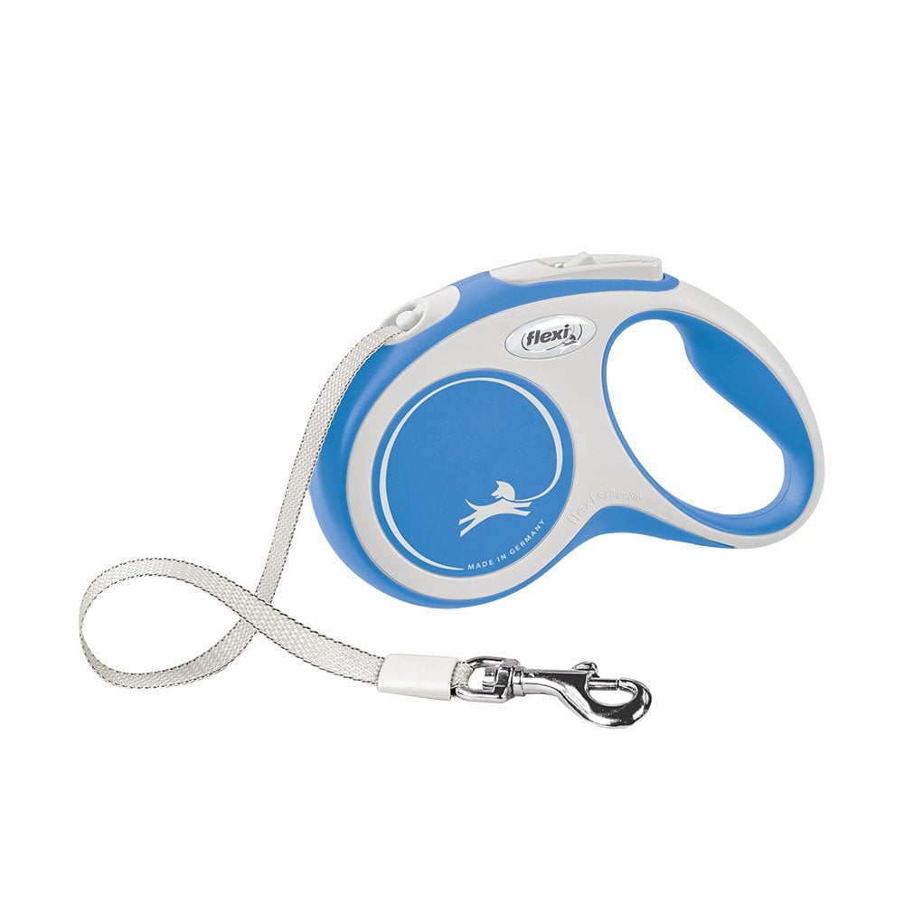 The Flexi Comfort Tape Retractable 5 Metre Dog Lead in Blue#Blue