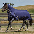 The Weatherbeeta Comfitec Essential 220g Mediumweight Combo Turnout Rug in Navy#Navy