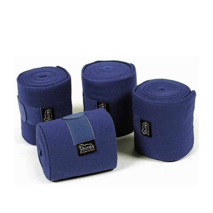 The Shires Arma Fleece Bandages in Navy#Navy