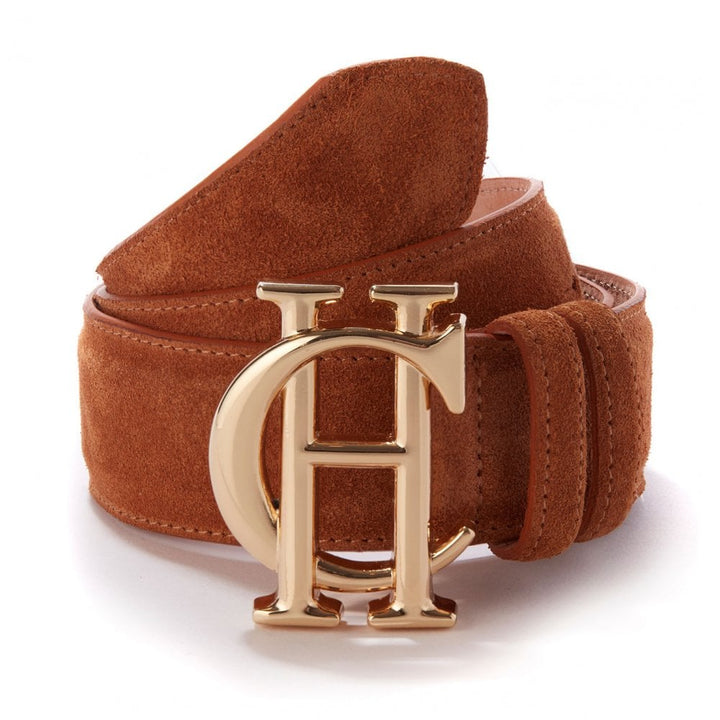 The Holland Cooper Ladies Suede Belt in Tan#Tan