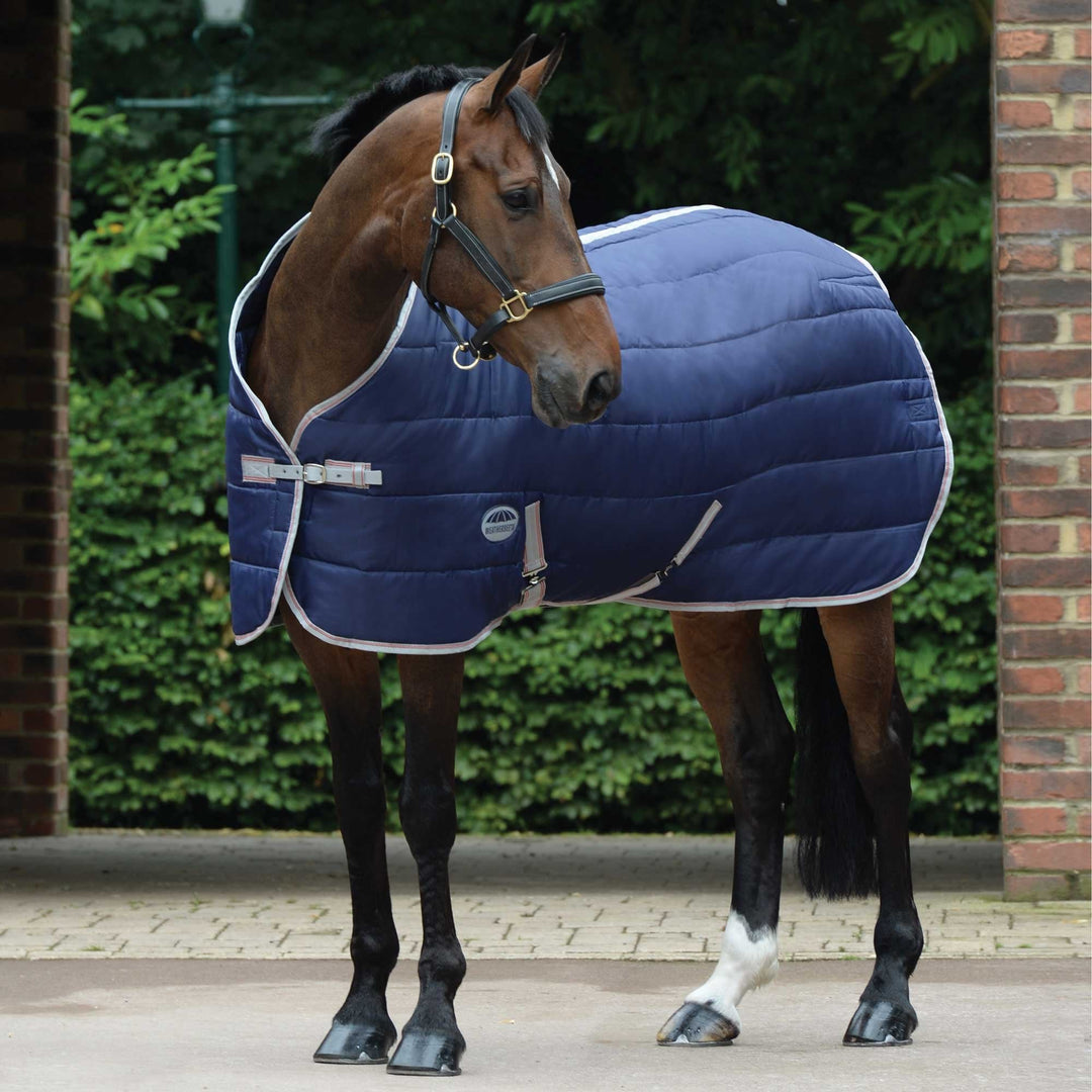 The Weatherbeeta Comfitec 210D Channel Quilt 220g Stable Rug in Navy#Navy