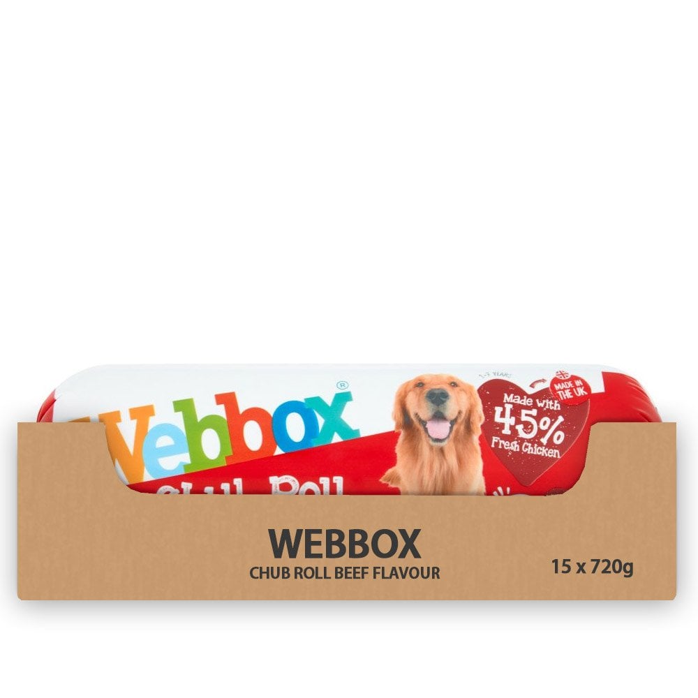 Webbox Chub Beef 15 Roll Multipack 15 x 720g