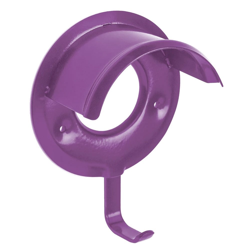 The Perry Equestrian Bridle Bracket with Hook in Purple#Purple