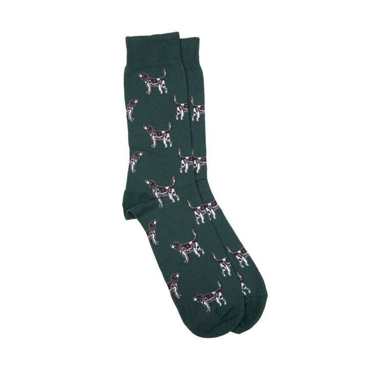 Barbour Mens Pointer Socks in Green#Green