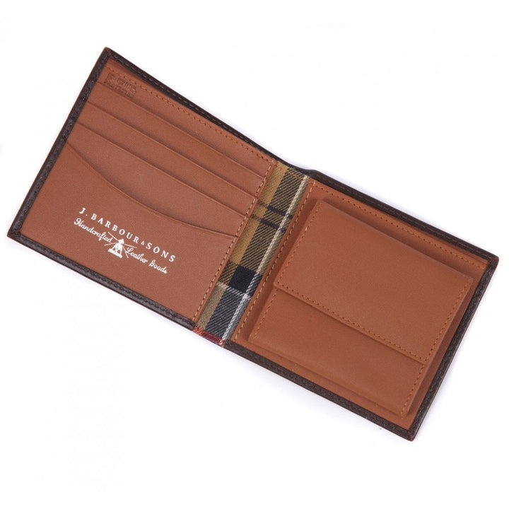 Barbour Elvington Leather Billfold Coin Wallet