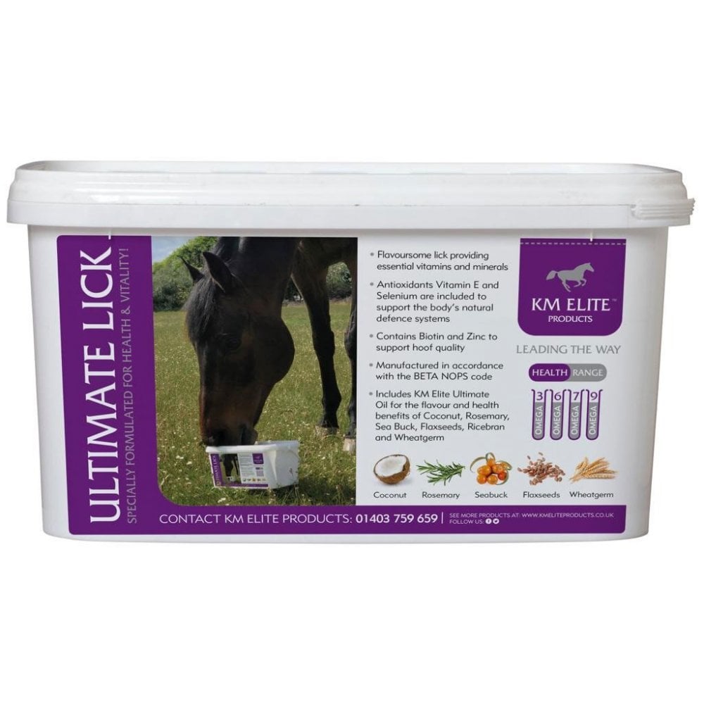 KM Elite Ultimate Lick Mineral Lick for Horses 7.5kg