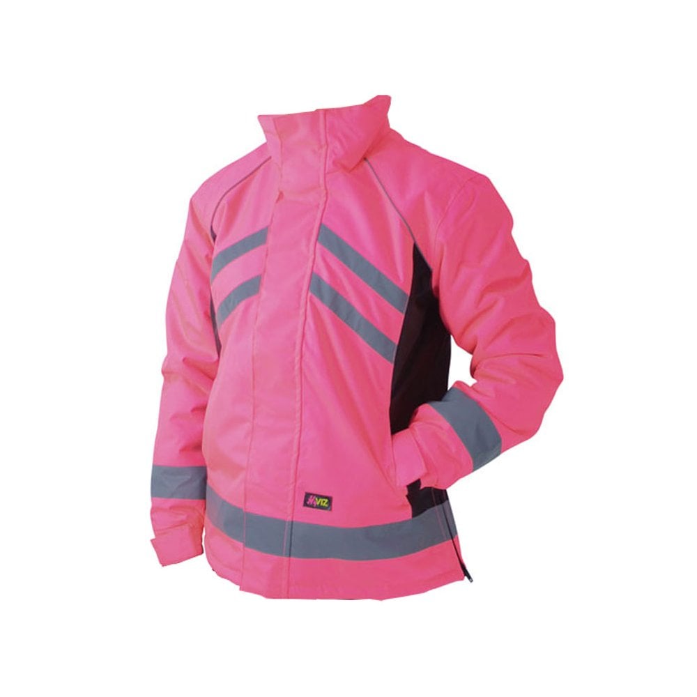 The HyViz Waterproof Riding Jacket in Pink#Pink
