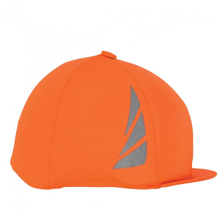 The Hy Reflector Hi-Viz Lycra Hat Cover in Orange#Orange
