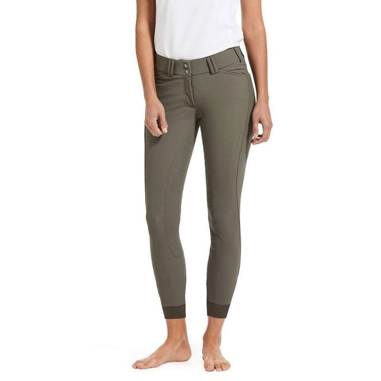 Ariat Ladies Tri Factor Grip Full Seat Breeches in Brown#Brown