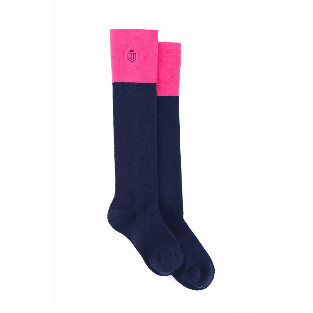 The Fairfax & Favor Ladies Boot Socks in Pink#Pink