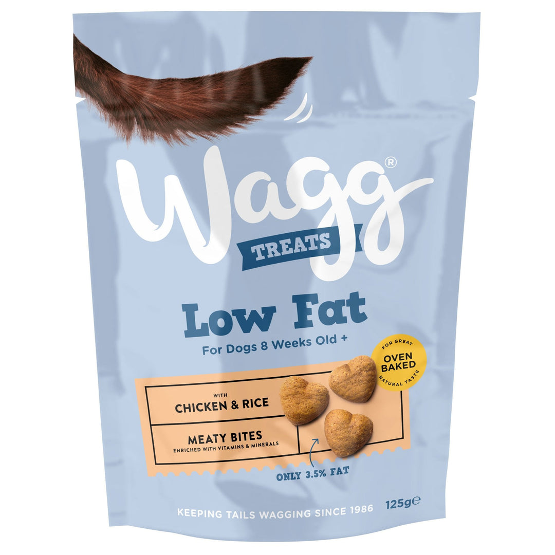 Wagg Low Fat Chicken & Rice Dog Treats 125g