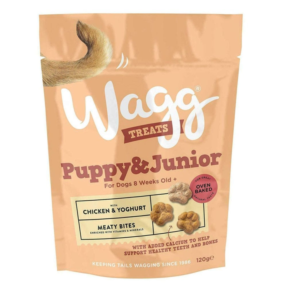 Wagg Puppy & Junior Dog Treats with Chicken & Yogurt 120g